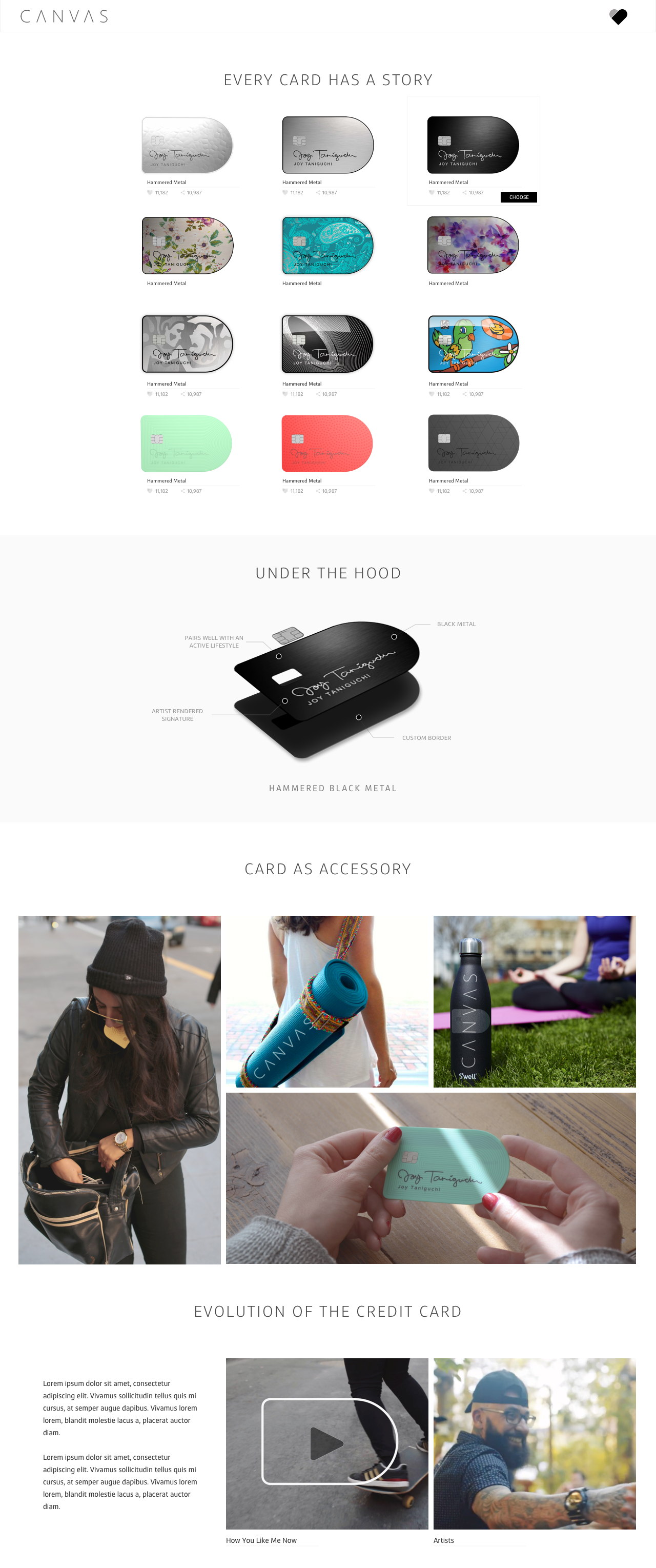 Card as accessory: custom materials, artist collaborations, and 'Under the Hood' details