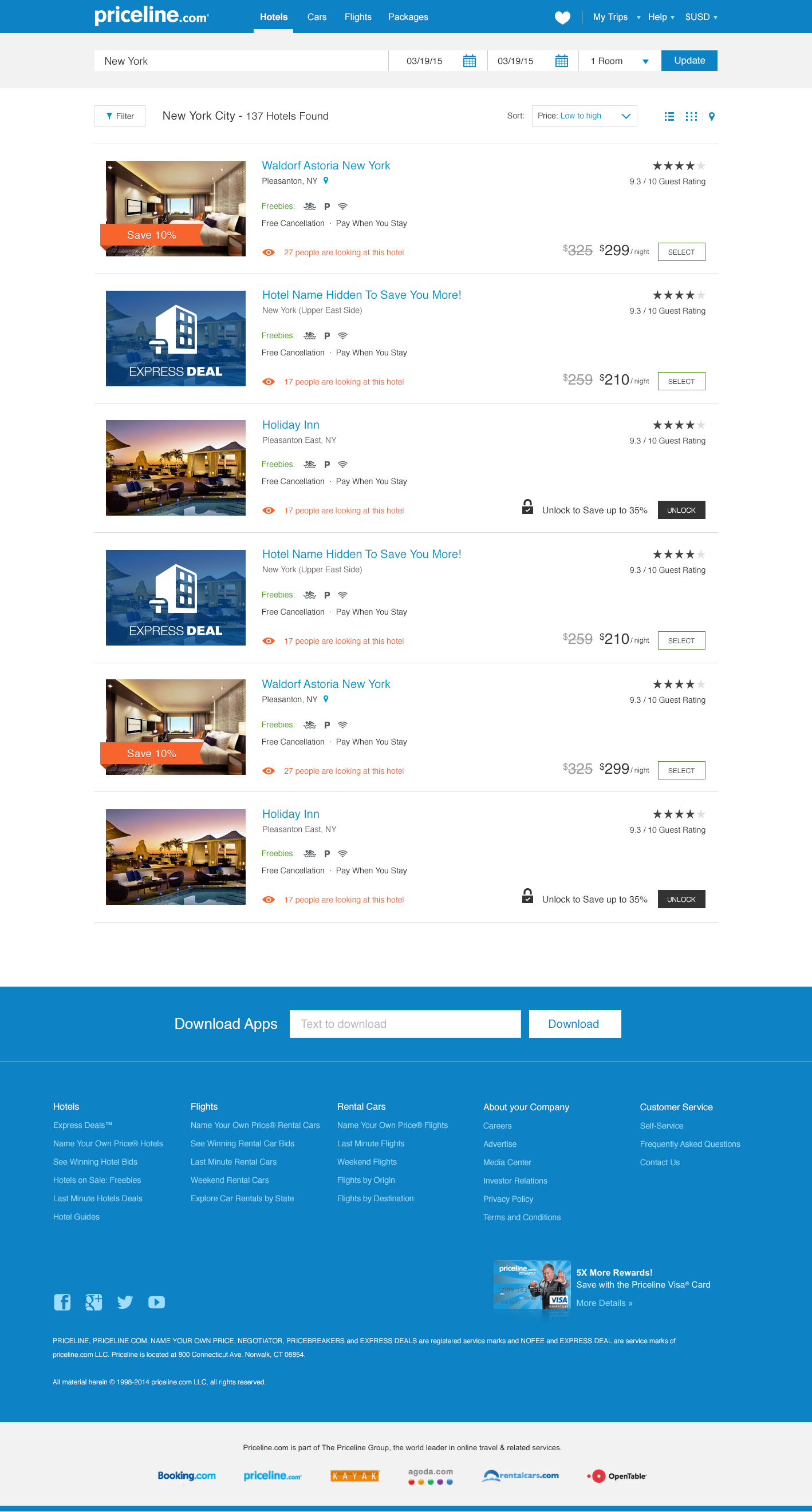 Hotels landing: modernized search and booking entry point