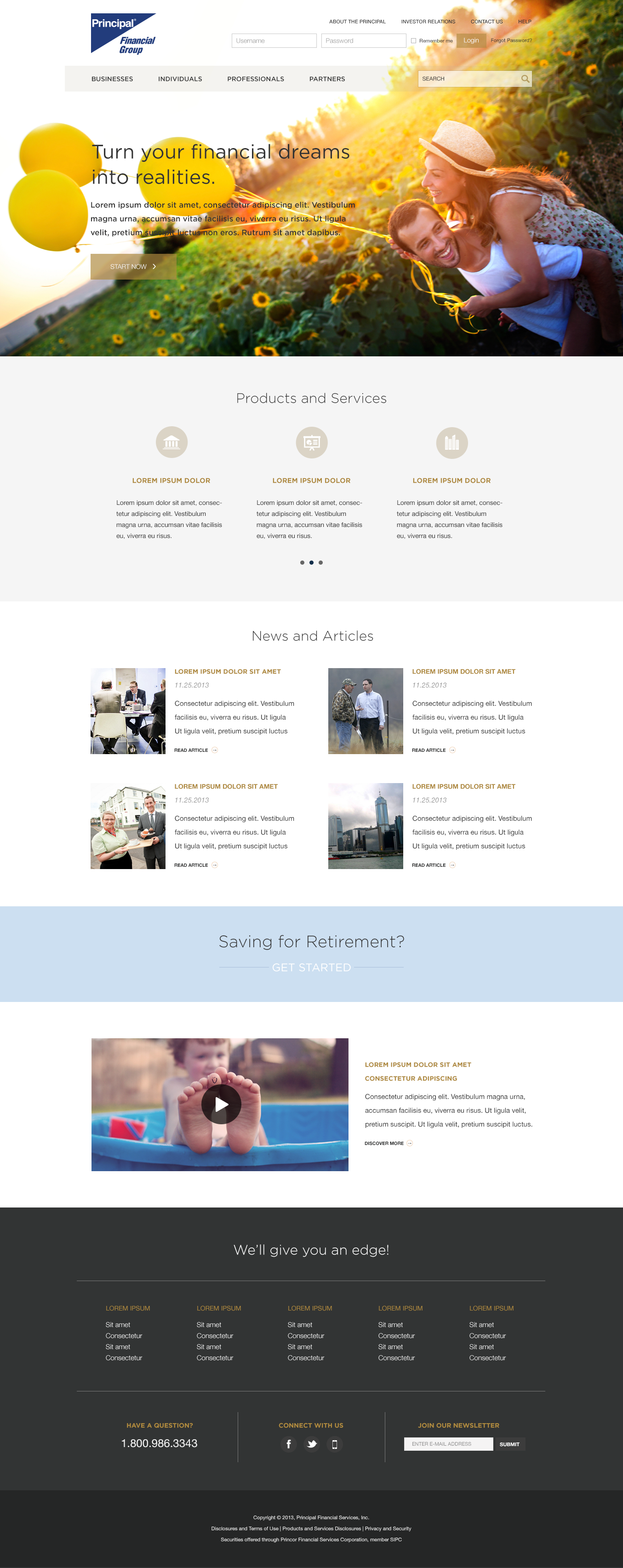 Portfolio summary: account overview with allocation and performance data