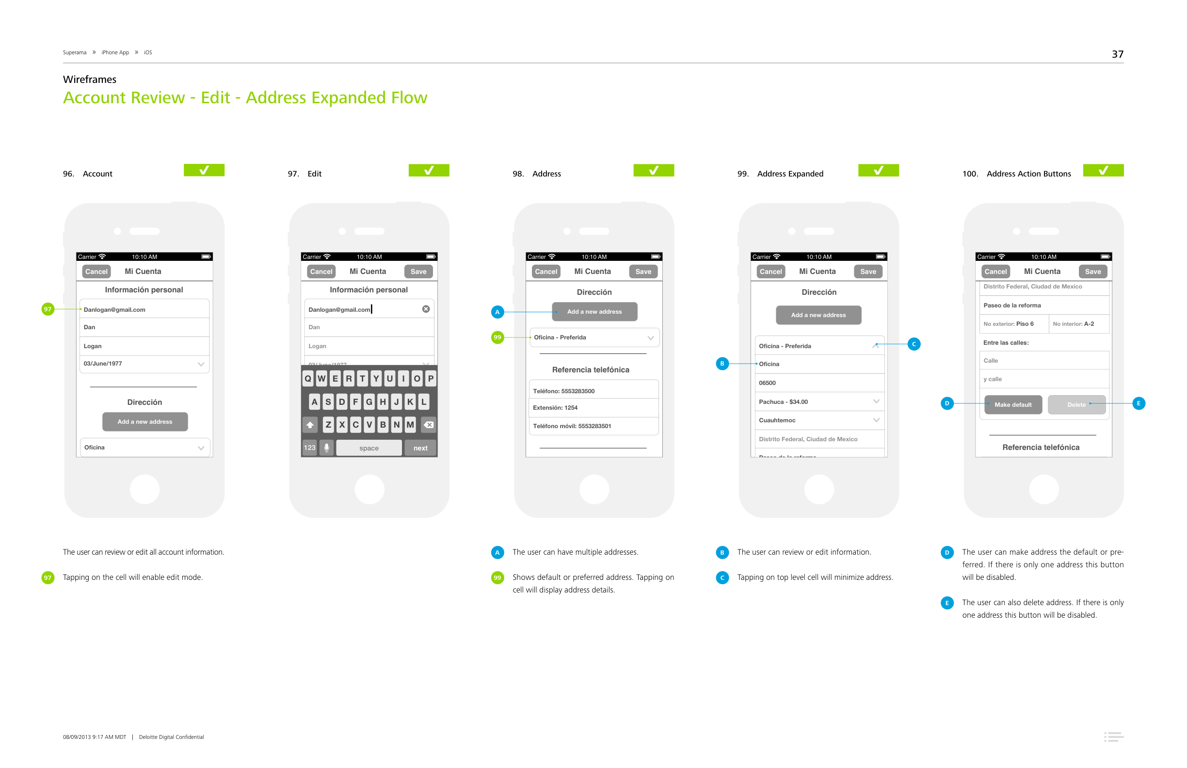 Address management | account review, edit, and delivery address expanded flow